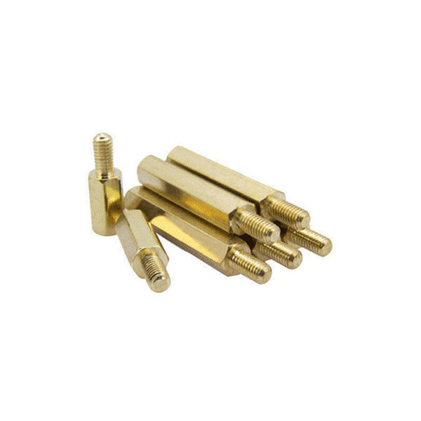 ISO9001 Brass CNC Turned Components Brass Spacers Electroplating